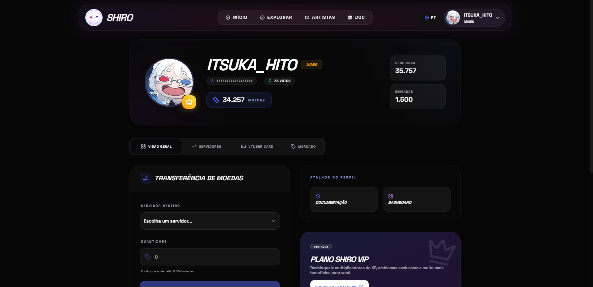 Perfil do Usuário
