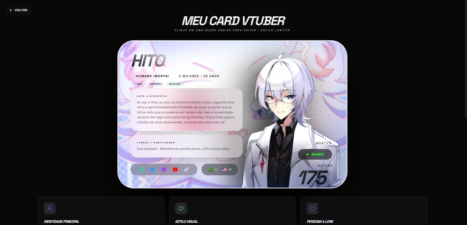 VTuber Card Editor